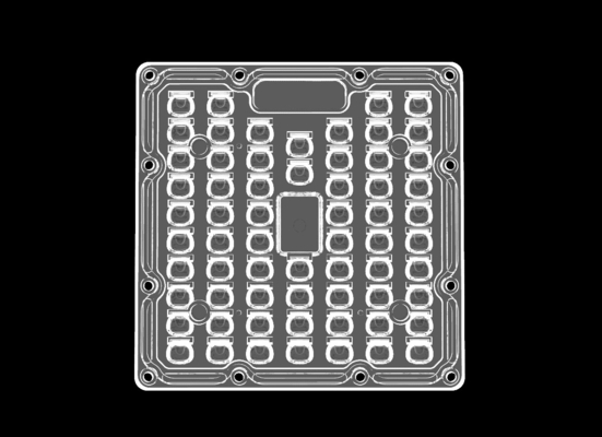 IP66 Suya Dayanıklı 50W Çok Ledli Lens Simetrik Şekiller