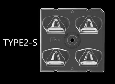 64*144 derece/TYPEII-S ışın açısı 4IN1 Lens Tipi LED Sokak Işığı Modülü 88%-93% Işınlanma ile