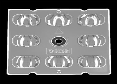 Asimetrik CREE XTE Çoklu LED Lens 8&amp;#39;li LED Sreet Işık için 1 Reflektör Kiti