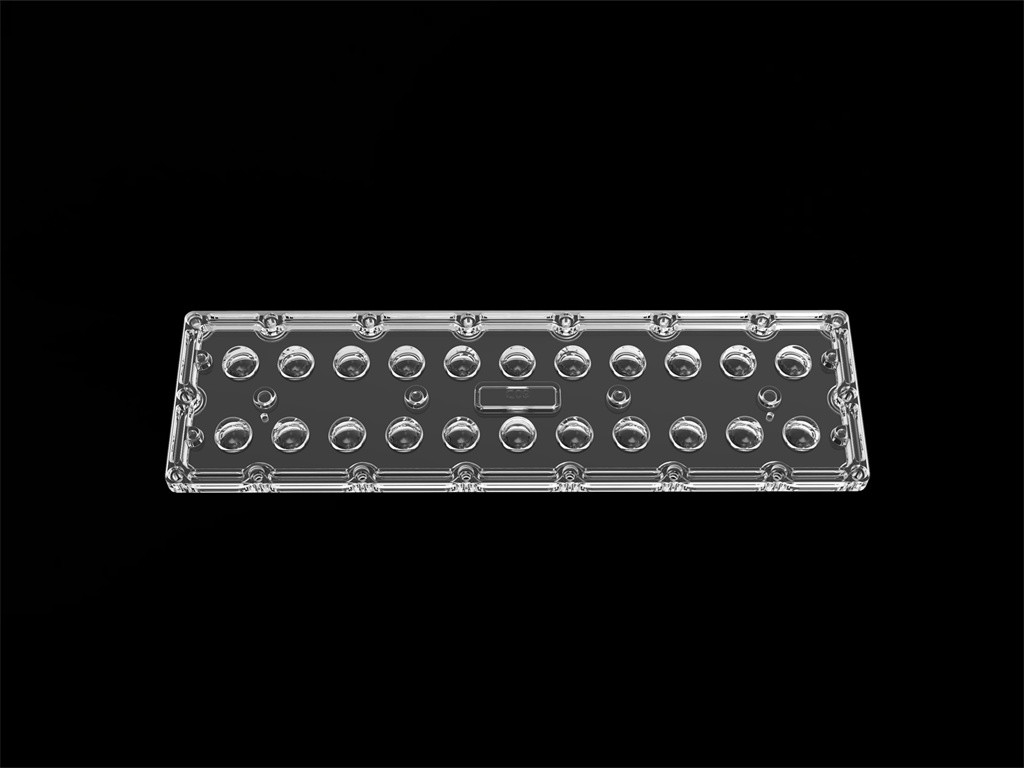 SMD7070 22 In 1 LED Taşkın Işık Merceği Simetrik 60 Derece LED Sokak Işık Merceği