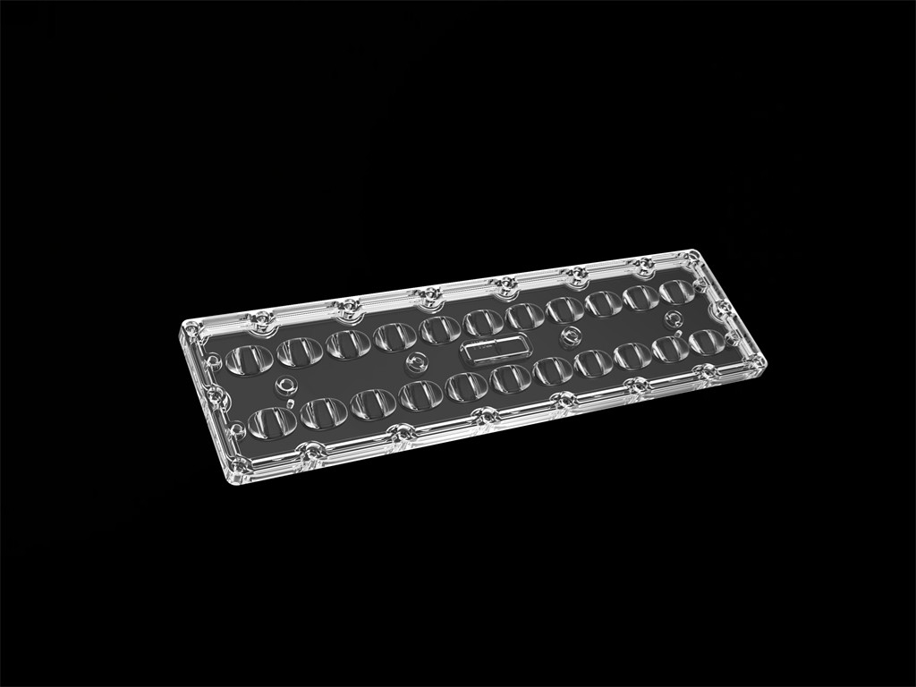 TYPEII-M LED Sokak Işık Lensi SMD7070 22IN1 80 * 150 Derece Yüksek Güçlü LED Lens