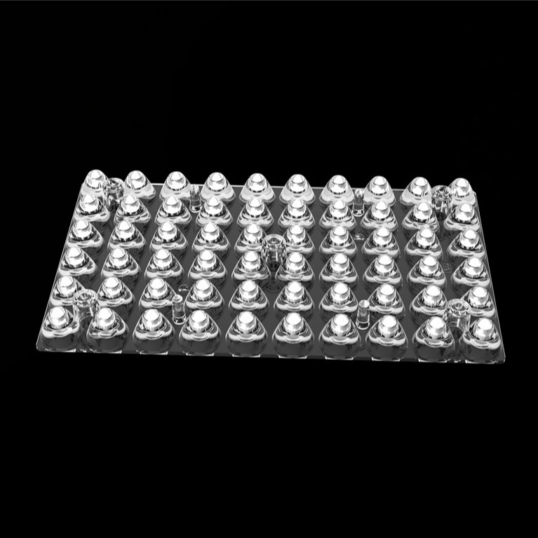 İyi Kalite Pc Malzemesi 9Degree Düzgen 60 In 1 Led Stadyum Işık Lens Xpg Çipler su geçirmez
