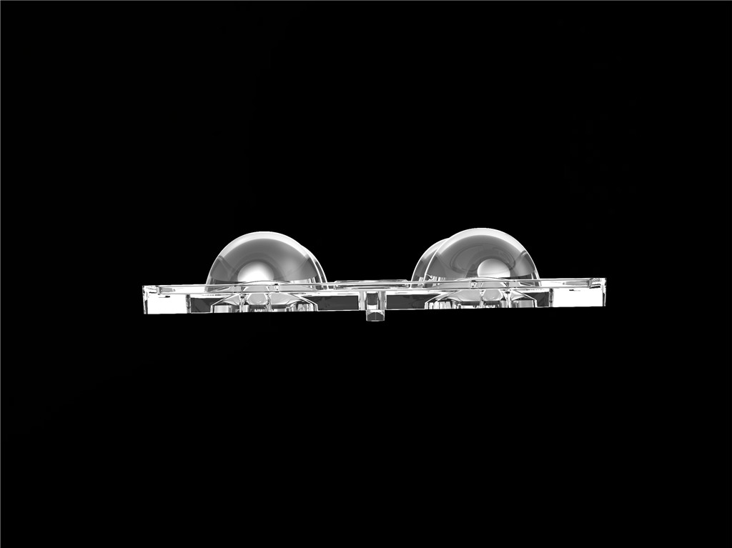 50*50mm 60 Derece 4 In 1 LED Light Lens PC Malzemesi Sel Işığı için SMD7070/ 5050/4*3030 LED