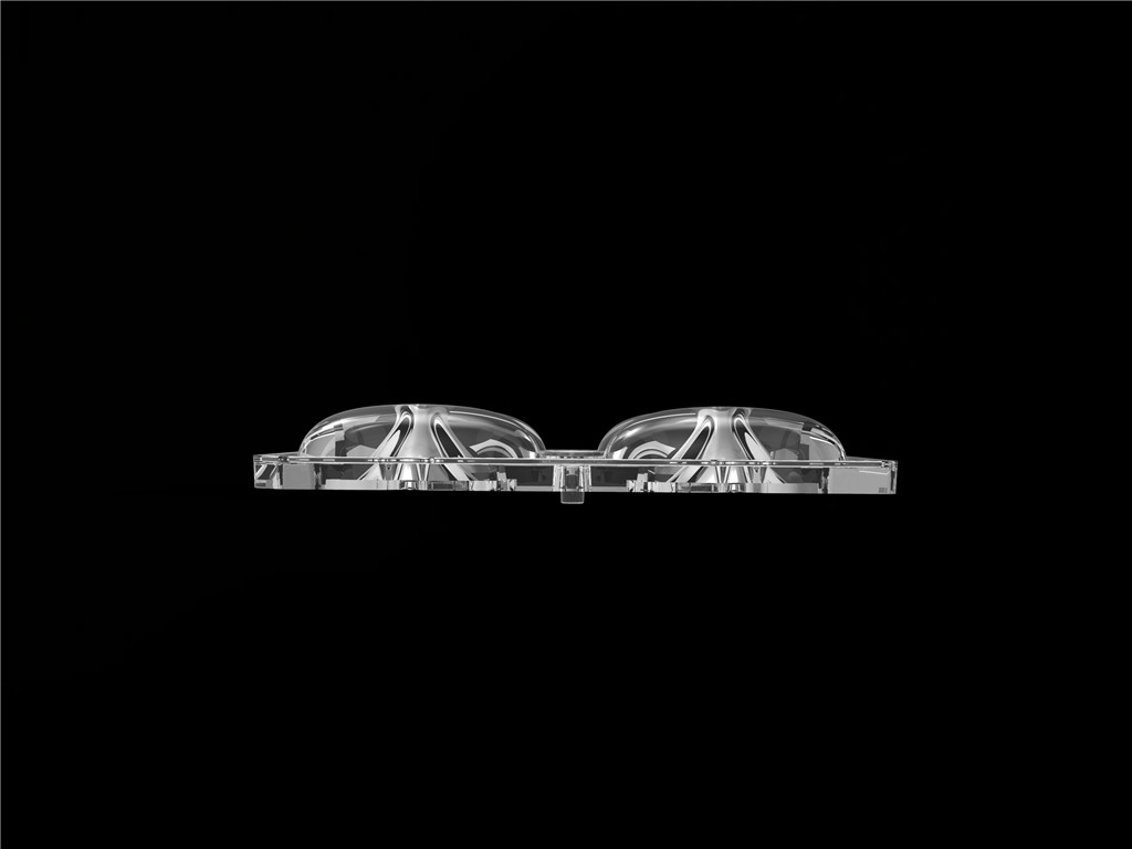 50*50mm 55*152 derece/TYPE2-VS 4 In 1 LED Light Lens PC Malzemesi LED Sokak Işığı Modülü için SMD3535/5050LED