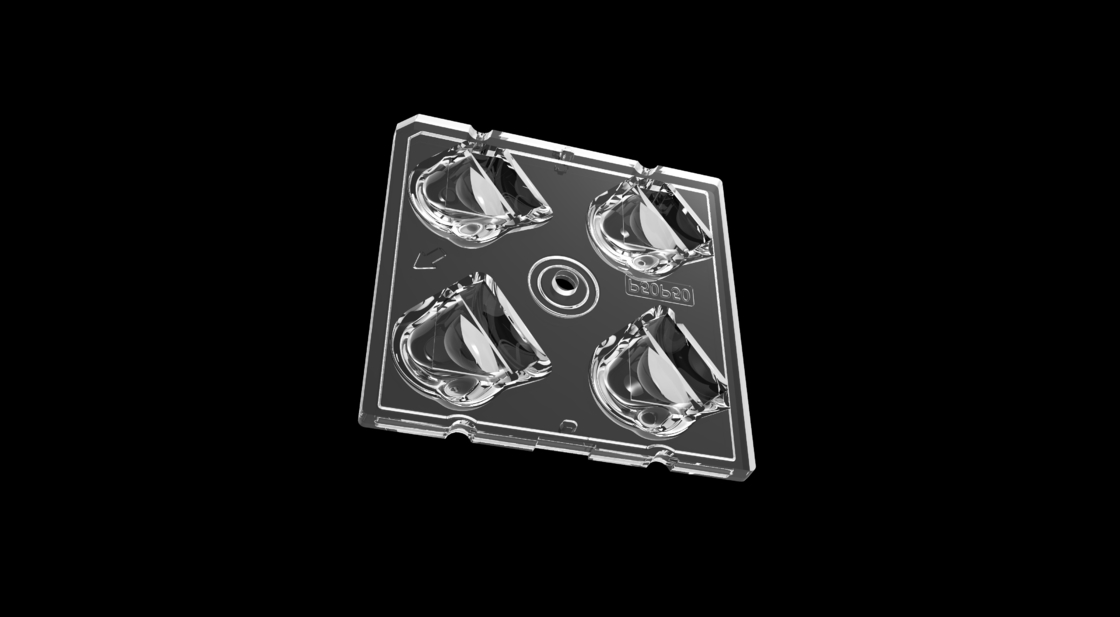 50*50mm Yüksek Akışkanlı LED Sokak Işığı Modülü 4IN1 50 derece kutuplaşma Lens Tipi ve SMD5050 LED Çipleri