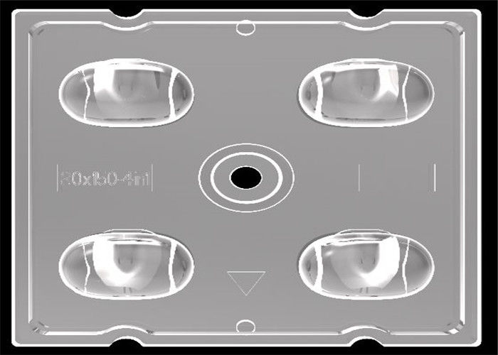 120 Derece SMD LED Lens Simetrik Tasarım Bollard Işığı İçin Herhangi Bir Cıva Yok 3535