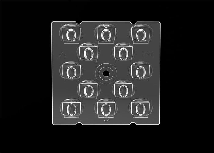PC Malzeme LED Sokak Işık Modülü Lens 80 * 150 Derece Osram SMD Chip ile