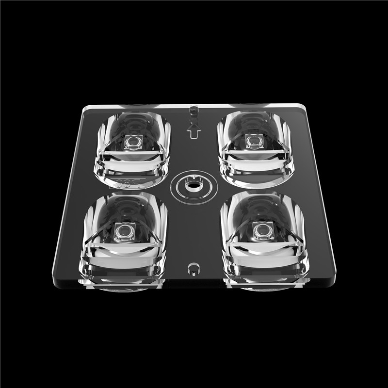 Polarized 60Degree 2*2 Multi-Lens High Transmittance 50*50mm LED Track And Field Stadyum Işığı için