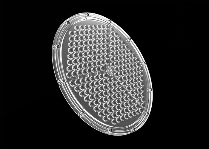 LED Yüksek Bay Işık için 264mm Çaplı Çoklu LED Lens Yuvarlak Modül Mercek