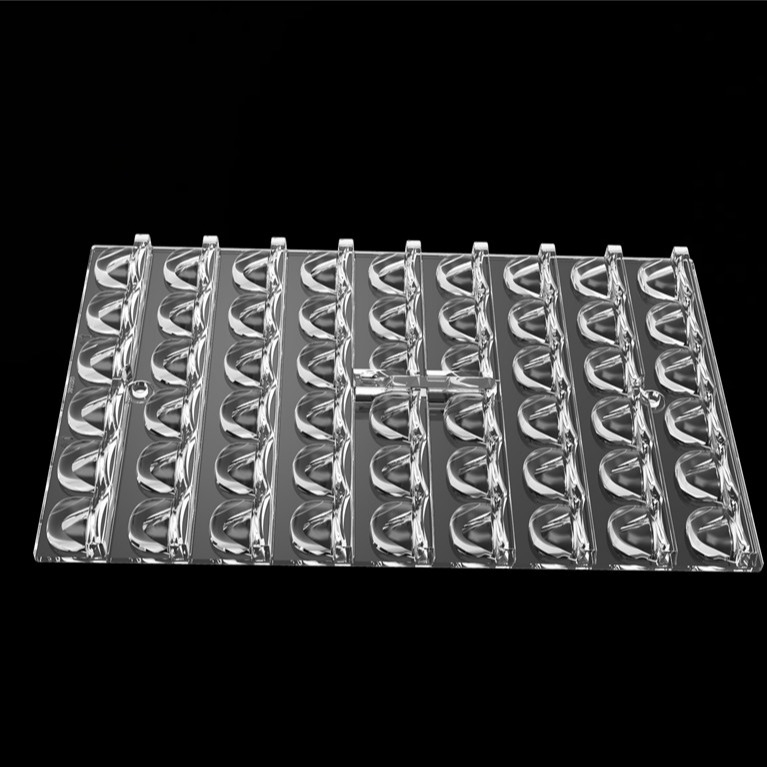 PC LED Stadyum Işıklandırması 3030 Chips 54 LED lens, tünel aydınlatması için plastik LED optik / pitch ışıkları / sokak ışıkları /