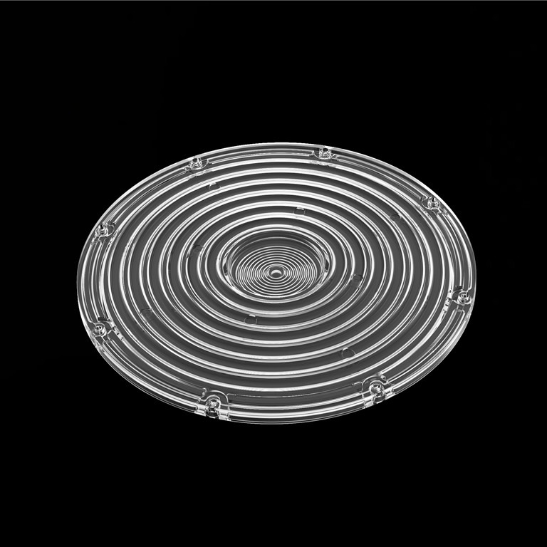UFO lens 90 derece mm çapı Yuvarlak modül lens yüksek bay ışık için / 2835 3030 PC LED lens