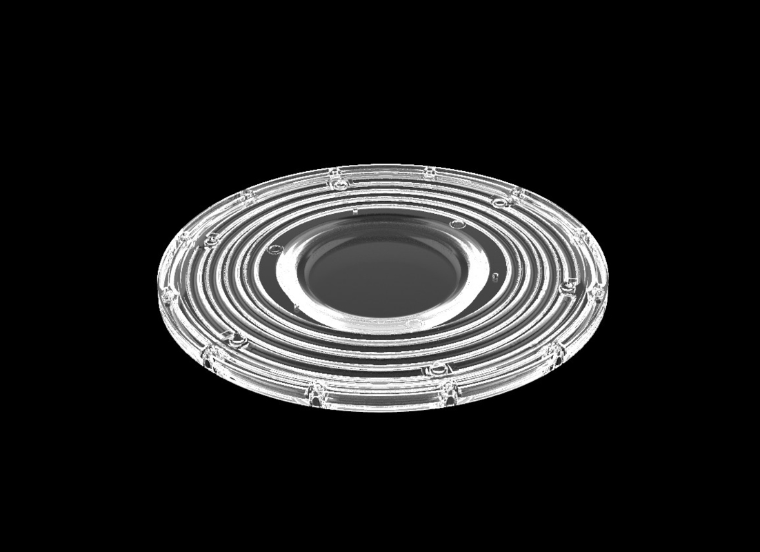 200W φ265mm SMD3030 PC Led UFO Bay Light With 90Degree Beam Angle IP66 Koruma Seviyesi