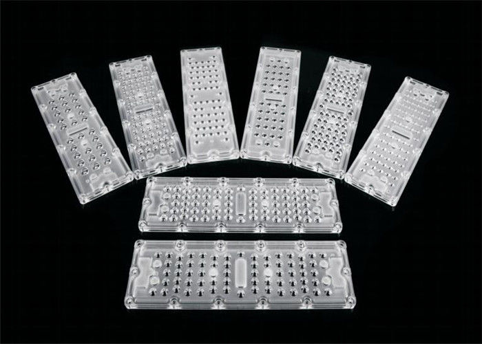 Asimetrik LED Ampul Lens 80 * 150 Derece Sokak Lambası PCB Kartlı Optik Lens