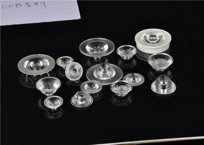 Clear Glass COB LED Mercek Yüksek İletim Oranı% 93 10W - 200W LED Işıklar için