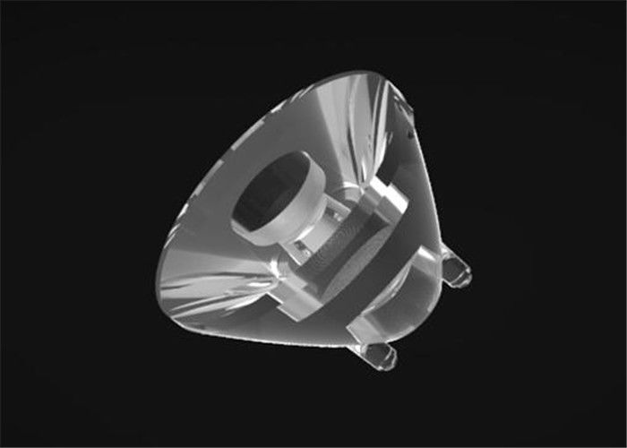 4 ° Tek PMMA LED Lens Yüksek Aydınlık Akı, LED Sel Lambası / Işık için