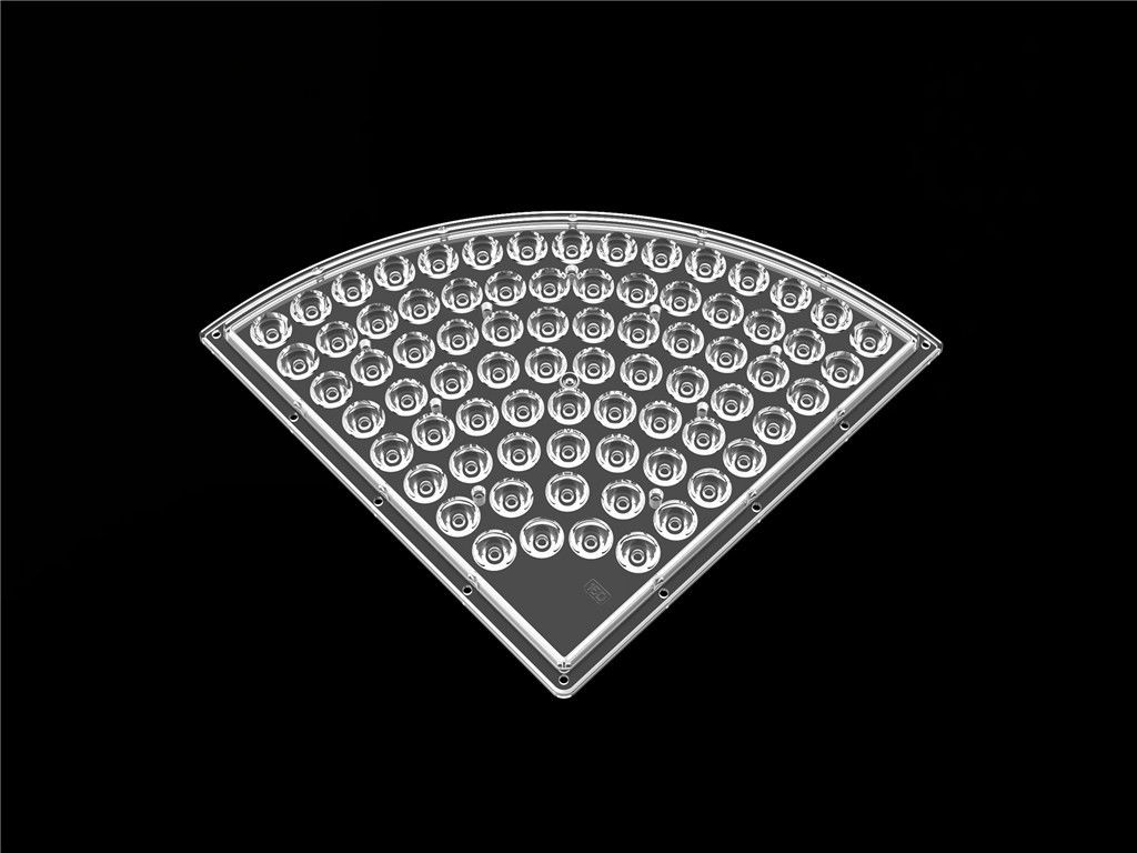 Özel Şekil LED Lens Reflektör / Şerit LED Lens D235 * H9.4mm PC Malzemesi