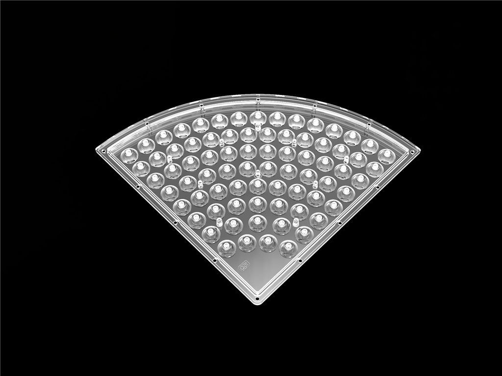 Özel Şekil LED Lens Reflektör / Şerit LED Lens D235 * H9.4mm PC Malzemesi