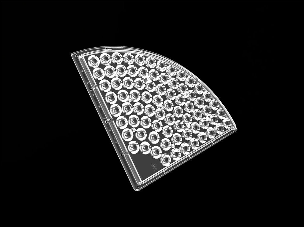 76 Yüksek Bay Işık 90 Derece Işın Açısı İçin 1 LED Optik Lensler