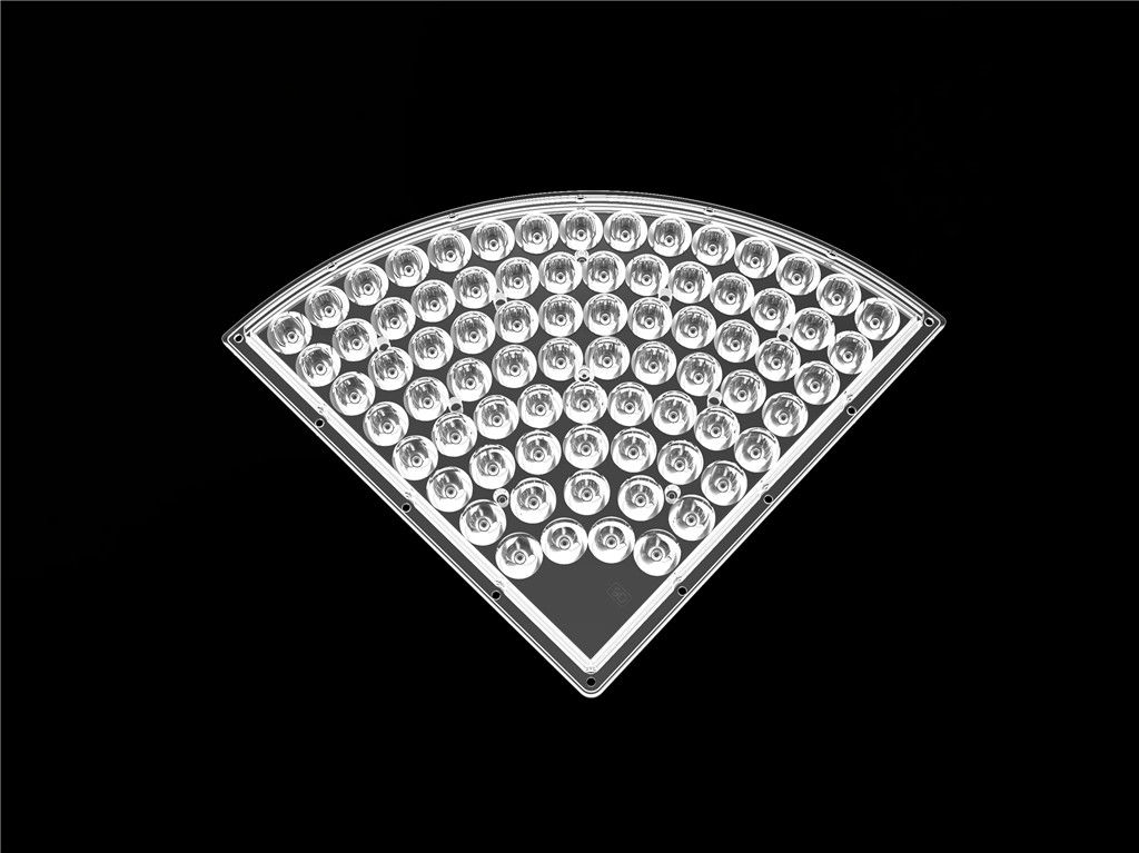 76 Yüksek Bay Işık 90 Derece Işın Açısı İçin 1 LED Optik Lensler