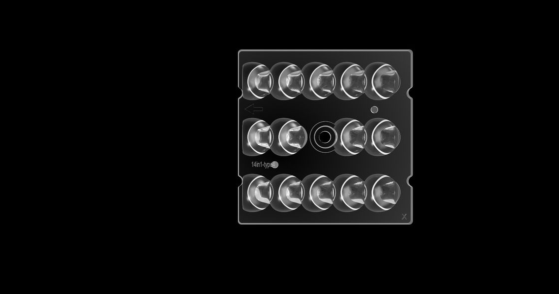 PHILIPS SMD3030 Kare LED Lens 14'ü 1 arada, LED Sokak Aydınlatması İçin SMD LED Lensi Koruyan Gözler