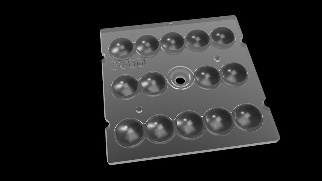 14 In 1 PMMA Optik, LED Aydınlatma için, 90 Derece LED Lens Array Tünel Aydınlatma İçin