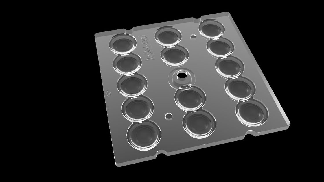 14 In 1 PMMA Optik, LED Aydınlatma için, 90 Derece LED Lens Array Tünel Aydınlatma İçin