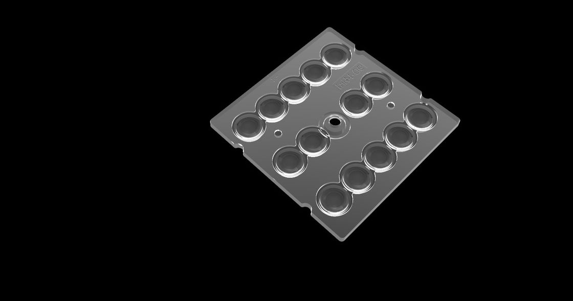 14 In 1 PMMA Optik, LED Aydınlatma için, 90 Derece LED Lens Array Tünel Aydınlatma İçin